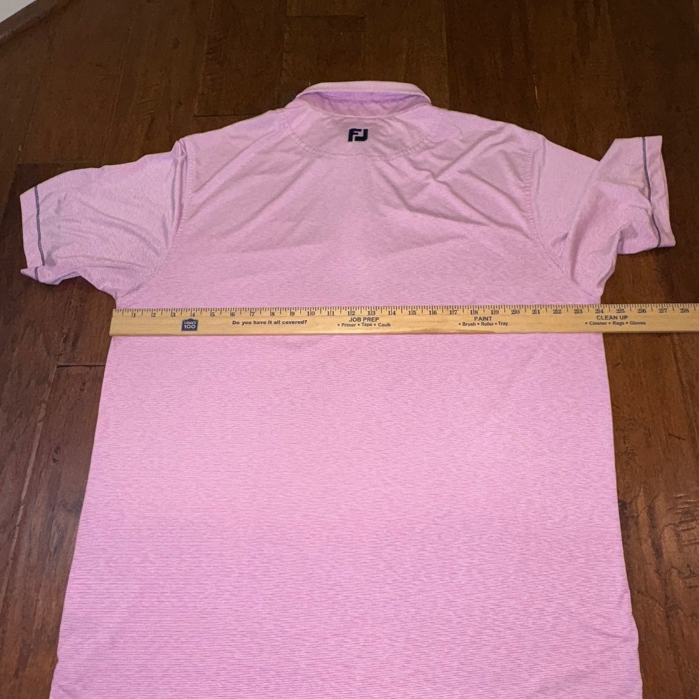 Men's FootJoy Pink Heather‎ Stretch Fabric Polo Large. No Logos - Picture 5 of 7
